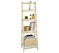 SoBuy FRG162-N Moderna Estantería Escalonada, Librería, Estantería de Pared, Estante de 4 Plegable Niveles, Estanteria Escalera 42 x 34 x 140 cm, ES