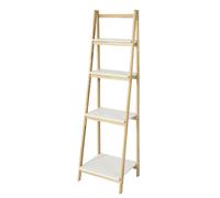 SoBuy FRG162-N Moderna Estantería Escalonada, Librería, Estantería de Pared, Estante de 4 Plegable Niveles, Estanteria Escalera 42 x 34 x 140 cm, ES