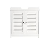 SoBuy FRG237 lavabo bajo armario baño bajo armario muebles de baño BHT aprox. : 60x58x34cm BLANCO