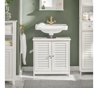 SoBuy FRG237 lavabo bajo armario mal armario mal muebles BLANCO
