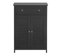 SoBuy FRG238-DG Mueble Auxiliar para baño, Armario de almacenaje Organizador para baño con 1 cajones y 2 Puerta ES (Gris)