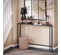SoBuy FSB19-XL consolas vintage mesa de metal mesa de pasillo decoración mesa aparador mesa auxiliar mesa BHT aprox. : 120x80x20cm Negro