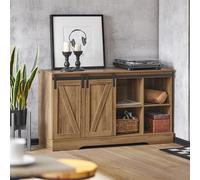 SoBuy FSB60 aparador puertas correderas tocador armario de cocina armario de pasillo armario lateral armario de TV Lowboard DARK BROWN