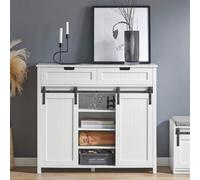 SoBuy FSB74-W: Cómoda, aparador, armario de cocina, aparador buffet, armario de almacenamiento, color blanco