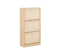 SoBuy FSR159-N Zapatero con 3 Solapas y 6 baldas Armario de Entrada Zapatero Organizador 60 x 24 x 118 cm Madera ES