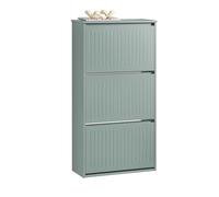 SoBuy Zapatero Estrecho con 3 Solapas Organizador para Zapatos de Entrada Gris 61 x 26 x 120 cm FSR165-H-HG ES