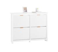 Sobuy fsr186-w zapatero con 4 solapas blanco l104xp23xh82cm 81.5 cm
