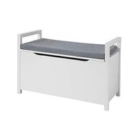 SoBuy FSR76-W Zapatero Banco para Guardar y Ordenar Baúl Almacenamiento 86 x 38 x54 cm ES