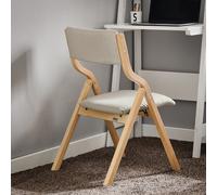 SoBuy FST40 silla plegable, silla de comedor, silla de cocina con asiento y respaldo acolchados Gris claro