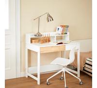 SoBuy FWT106-W 2 Escritorio de almacenamiento Mesa de computadora Mesa de oficina Escritorio esquinero para oficina en casa Escritorio BLANCO