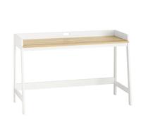 SoBuy FWT41-WN Mesa de Escritorio, Mesa de Ordenador con un Estante,Color Blanco,ES