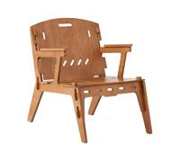 Sobuy hfst02-br sillón mecedora silla de comedor con respaldo marrón
