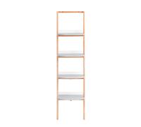 SoBuy HSTR02-K-HG Estantería de Escalera de 4 Niveles Librería Multiusos Gris Light gray