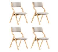 SoBuy, juego de 4 sillas plegables, ergonómicas y acolchadas, ideales para la cocina y el comedor. Silla plegable, perfecta para la oficina, la cocina, el balcón, el jardín o el camping. Modelo: FST40