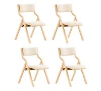 SoBuy, juego de 4 sillas plegables, ergonómicas y acolchadas, ideales para la cocina y el comedor. Silla plegable, perfecta para la oficina, la cocina, el balcón, el jardín o el camping. Modelo: FST40