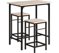SoBuy: Juego de mesa bistró de 3 piezas, que incluye una mesa y 2 sillas. Ideal como mesa de bar o comedor