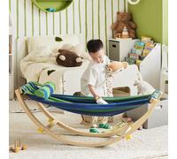 SoBuy KMB16-J Hamaca infantil con tapón de seguridad hamaca Columpio tumbona Columpio para niños trona Colorida verde