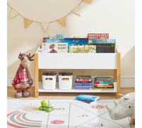 SoBuy KMB35-W Estantería para niños Estantería para niños Estantería de almacenamiento Estantería para libros Estante para juguetes White