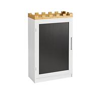 SoBuy KMB43-W Librería Estantería para habitación de niños con Estante de Pizarra Estantería Infantil Forma de Castillo 63x30x100cm ES
