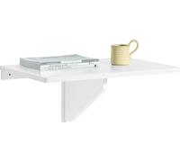 SoBuy: Mesa abatible de pared, madera, color blanco, dimensiones 60 x 40 cm. Ideal como mesa de comedor
