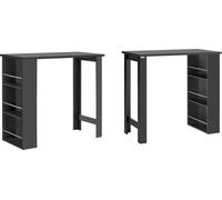 SoBuy: Mesa alta para cocina, mesa de bar, color , con 3 compartimentos