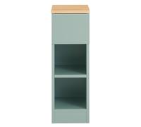 SoBuy Mesa Auxiliar Mesita de Noche con 1 Cajón Mesa para Salón Comedor Verde 35 x 20 x 61 cm FBT111-GR ES