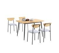 SoBuy Mesa Comedor 4 Sillas, ergonómica & compacta, 110×76×70cm