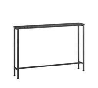 SoBuy Mesa de Entrada Recibidor Grande Mesa de Consola Estampado de Mármol Negro 120 x 20 x 80 cm FSB19-XL-SCH ES
