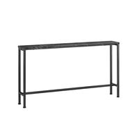 SoBuy Mesa de Entrada Recibidor Mesa de Consola Estampado de Mármol Negro 120 x 20 x 65 cm FSB19-SCH ES
