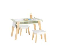 SoBuy Mesa Infantil con 2 Taburetes Soporta hasta 28kg 80x44x50cm
