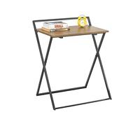 SoBuy FWT88-F Mesa Escritorio Plegable Mesa Ordenador, Compacto sin ensamblaje Escritorio para Computadora Mesa de Estudio Diseño Industrial ES