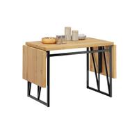 SoBuy Mesa Plegable y Extensible para 2-8, 65x(110-200) x76cm
