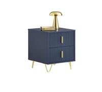 SoBuy mesita de Noche Moderna con 2 cajones, 40x40x47cm Dormitorio