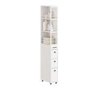 SoBuy Mueble baño 40×20×170 cm con Ruedas, para baños pequeños