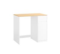SoBuy Mueble Baño Bajo 100cm Blanco Melamina Chipboard PB White