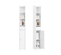 SoBuy Mueble Baño con Puerta y Cajón Estantería Multiusos 20x20x145cm