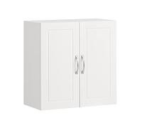 SoBuy Mueble de Baño para Colgar con 2 Puertas 60 x 30 x 60 cm Blanco