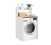 SoBuy Mueble Lavadora con Barandilla Anticaída 66x60x127 cm para Lavandería