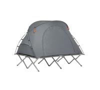 SoBuy OGS60-L-HG Tienda de campaña Exterior para 2 Personas Plegable Impermeable 1500+ mm Carga Máxima 150 kg 194 x 145 x 157 cm Gris
