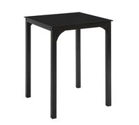 SoBuy OGT38-K-SCH Mesa de Comedor Material Cristal Templado/Metal Negro Medidas 60 x 60 x 75 cm ES (Altura 75 cm)