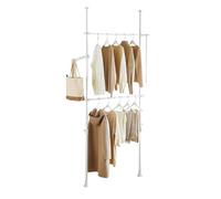 SoBuy perchero telescópico para ropa con barras, dormitorio