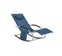 SoBuy Silla de Playa con Cojín 150×63×87cm, Carga máx. 150kg, Jardín