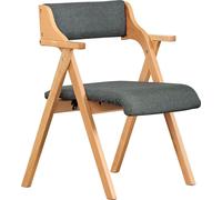 SoBuy, silla plegable con reposabrazos, color gris, estilo escandinavo, modelo FST98-SG