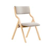 SoBuy Silla Plegable de Madera, Silla de Cocina y Comedor, Silla Práctica y Compacta, Ideal para Espacios Pequeños Silla de Comedor Plegable Gris FST40-HG