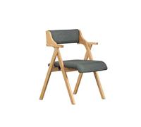 SoBuy Silla Plegable de Madera con 2 Cojines, montada, 61,5x56x77,6cm | Silla de Comedor y Cocina ergonómica & compacta, carga de 150 kg, para invitados & comedor & oficina & balcón, FST98-SG