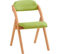 SoBuy, silla plegable de madera con acolchado, silla de jardín ergonómica plegable de haya, funda lavable, resistente hasta 120 kg, ideal para balcón o cocina (modelo FST92-GR)