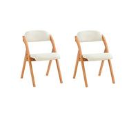 SoBuy Sillas de Cocina Pack de 2 con Asiento Acolchado 47,5 × 59 × 77 cm