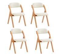 SoBuy Sillas de Comedor con Asiento Acolchado, 47,5 × 59 × 77 cm, Pack de 4