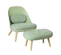 Sobuy sillón relax con reposapiés taburete puf salón dormitorio cómodo lujo fst63-gr 67 cm