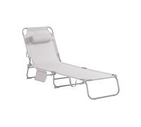 SoBuy Tumbona Plegable Soporta hasta 110kg 155x56x81cm Jardín